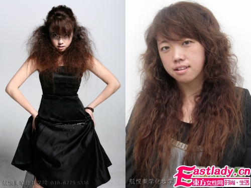 女人化妝前后的驚人變化