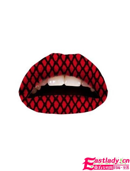 嘴唇紋身紙 用貼的唇膏