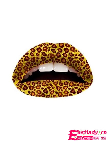 嘴唇紋身紙 用貼的唇膏