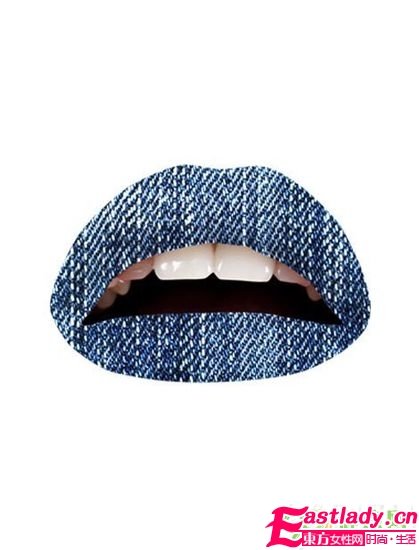 嘴唇紋身紙 用貼的唇膏