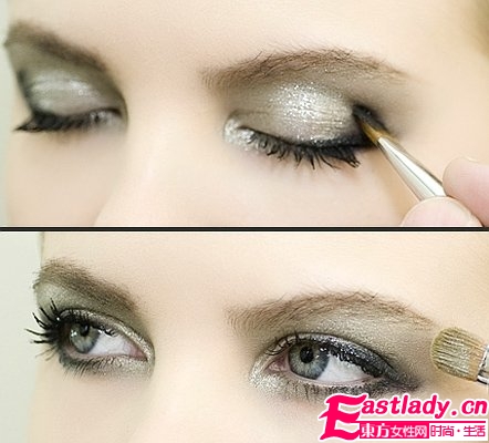四步打造最炫的金屬煙熏妝