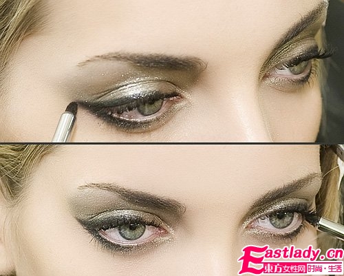 四步打造最炫的金屬煙熏妝