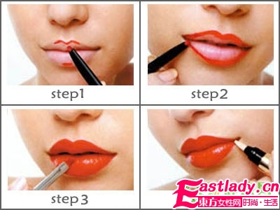 誘惑復古紅唇妝 4步驟畫出