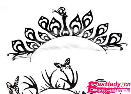 剪紙式假睫毛 藝術(shù)美妝