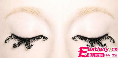 剪紙式假睫毛 藝術(shù)美妝