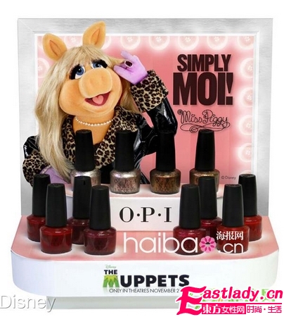 《木偶總動(dòng)員》指甲油 Miss Piggy雙手閃亮