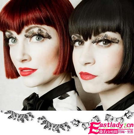 剪紙式假睫毛 藝術(shù)美妝