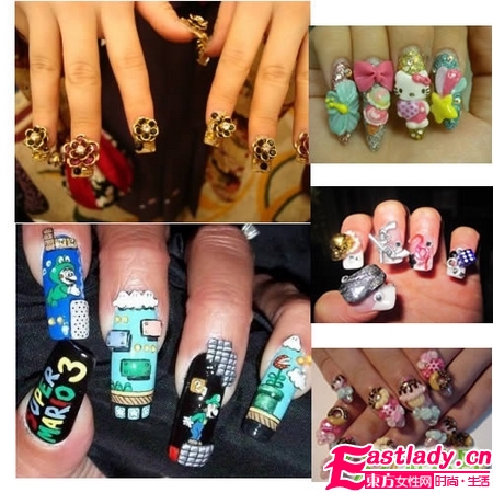 美甲創(chuàng)意 各式各樣的指甲貼