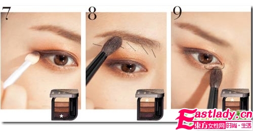 棕色眼影畫出溫柔大眼睛