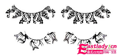 剪紙式假睫毛 藝術(shù)美妝