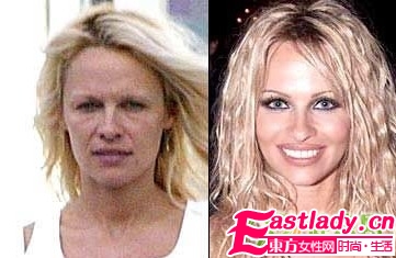 國際女星化妝前后判若兩人