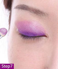 初秋浪漫紫色妝 守候久違的愛情