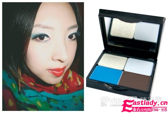 彩妝達(dá)人如何利用色誘彩盤畫出靚麗眼妝