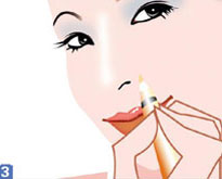 如何化妝成一個(gè)大眼睛小嘴巴尖下巴的美女