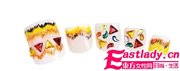 異域風情PK海藍風 7款跳躍風情美甲