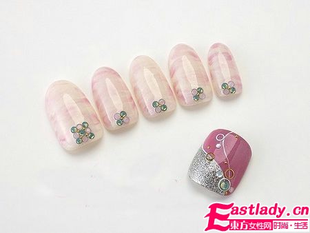 極致唯美 9款水晶清涼美甲