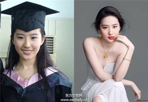 女星畢業(yè)照對比 有沒有整容一看便知
