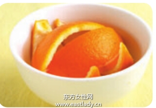 自制清新橙皮面膜