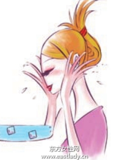 冰水洗臉緊實肌膚