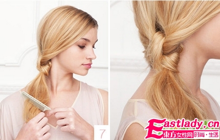 超簡單打結(jié)發(fā)髻 靜電也不怕