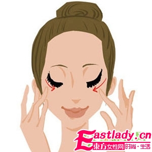 正確眼部按摩手法圖解