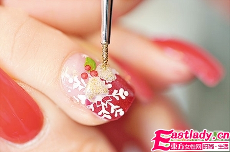 在家DIY圣誕美甲