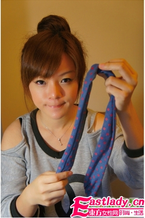 3種日式丸子頭扎法 看發(fā)量選擇