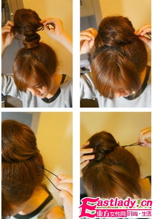 3種日式丸子頭扎法 看發(fā)量選擇