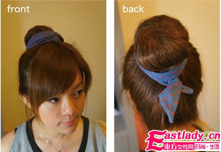 3種日式丸子頭扎法 看發(fā)量選擇