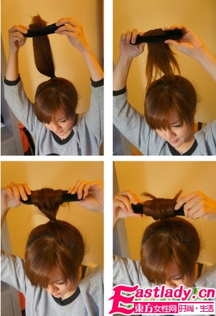 3種日式丸子頭扎法 看發(fā)量選擇