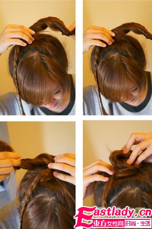 3種日式丸子頭扎法 看發(fā)量選擇