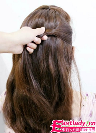 韓式花苞魚骨辮編法圖解