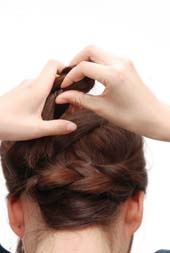 超時尚的麻花辮盤發(fā)