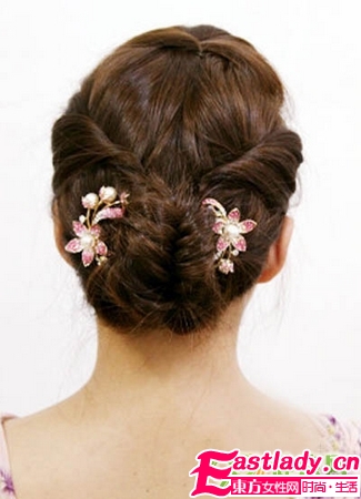 韓式花苞魚骨辮編法圖解