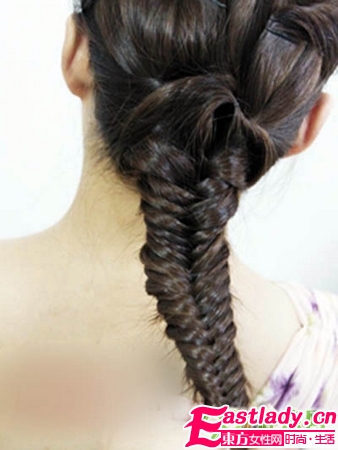 韓式花苞魚骨辮編法圖解