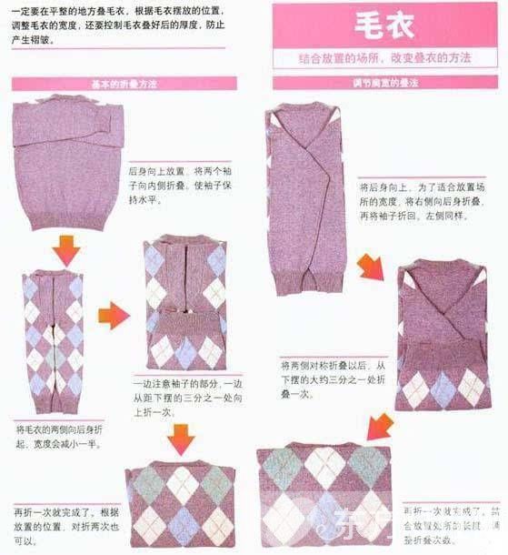 分享各類衣服的疊法 女孩們快get