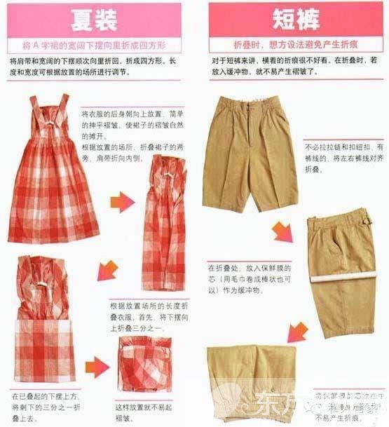 分享各類衣服的疊法 女孩們快get