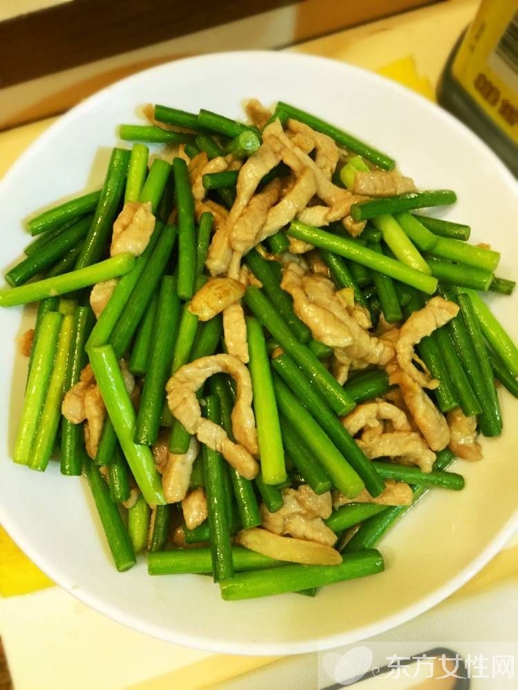 蒜苗炒肉絲的做法 蒜苗炒肉絲菜品特色