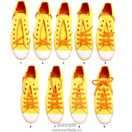 鞋帶的24種系法每天你都會有好心情