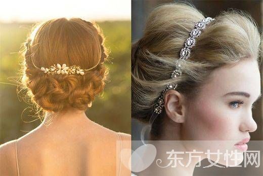 新娘浪漫發(fā)簪頭飾 仙度十足高貴唯美