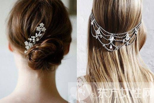 新娘浪漫發(fā)簪頭飾 仙度十足高貴唯美