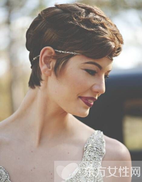 短發(fā)新娘造型也很美 不信你瞧瞧