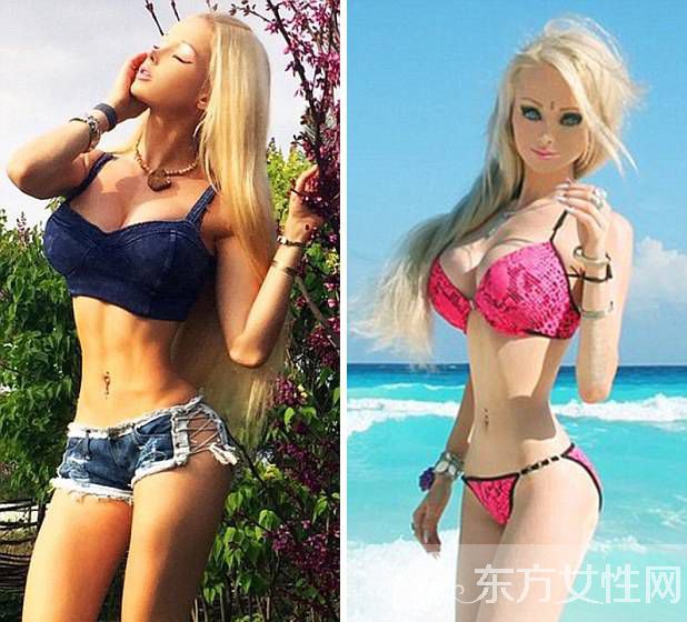 烏克蘭真人芭比瓦萊里婭 素顏整容前照片曝光