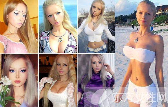 烏克蘭真人芭比瓦萊里婭 素顏整容前照片曝光