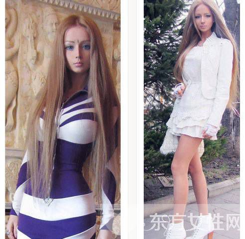 烏克蘭真人芭比瓦萊里婭 素顏整容前照片曝光