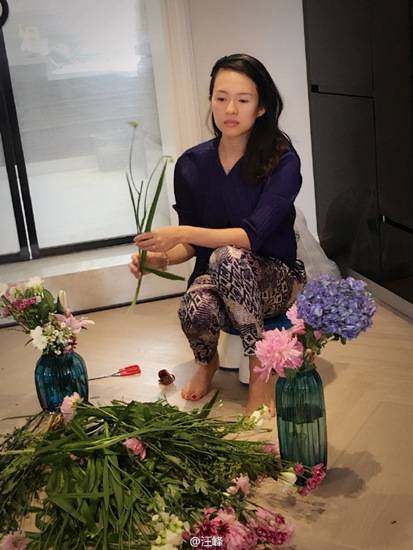 章子怡簡歷曝光 章子怡赤腳插花被贊賢惠