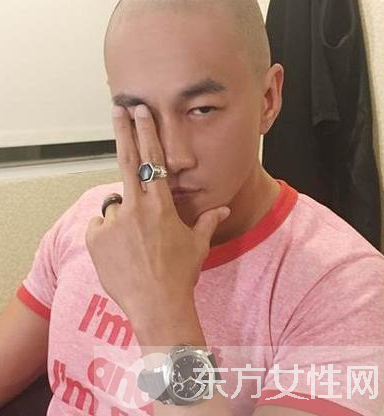 何潤東被嬌妻剃光頭 自嘲剛結婚就要出家了