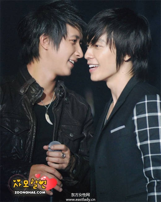 SJ坐客綜藝節(jié)目大方談韓庚、金基范