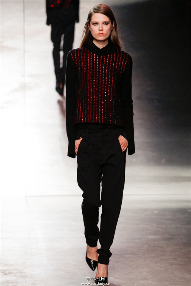 Anthony Vaccarello巴黎時裝周2014秋冬新品發(fā)布