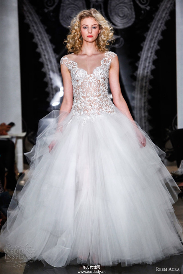 Reem Acra 2014婚紗禮服系列欣賞(圖片)